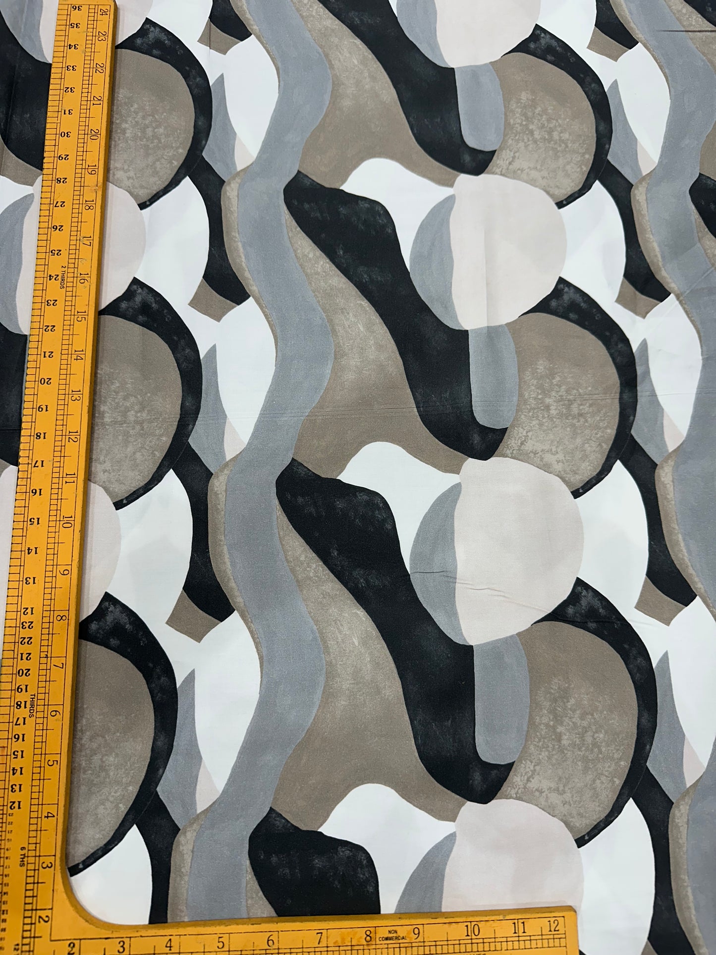 Cotton Digital Print Fabric – Abstract Geometric Design