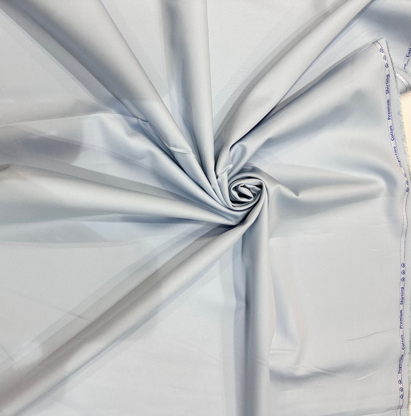 कॉटन साटिन सुपरफाइन फ़ैब्रिक - हल्का ग्रे
