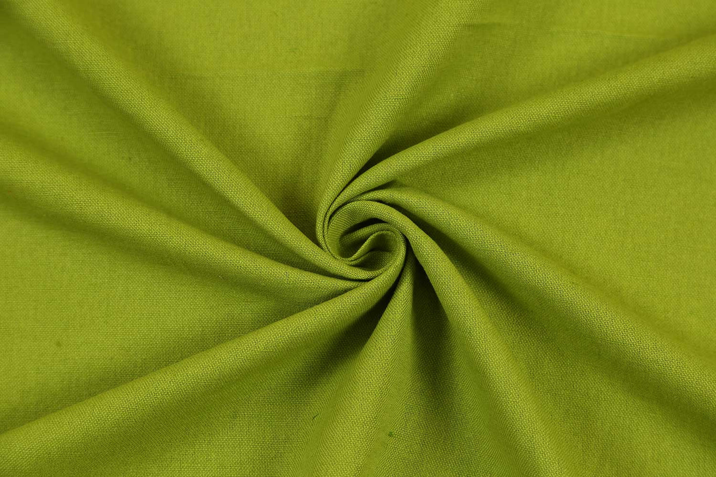 Green Cotton Linen Dyed Fabric