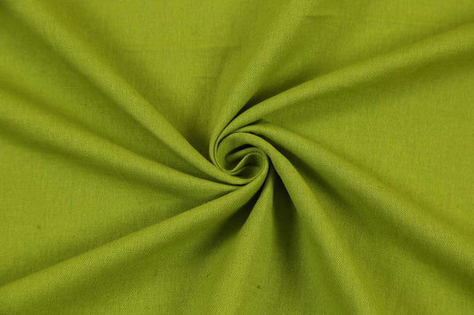 Green Cotton Linen Dyed Fabric