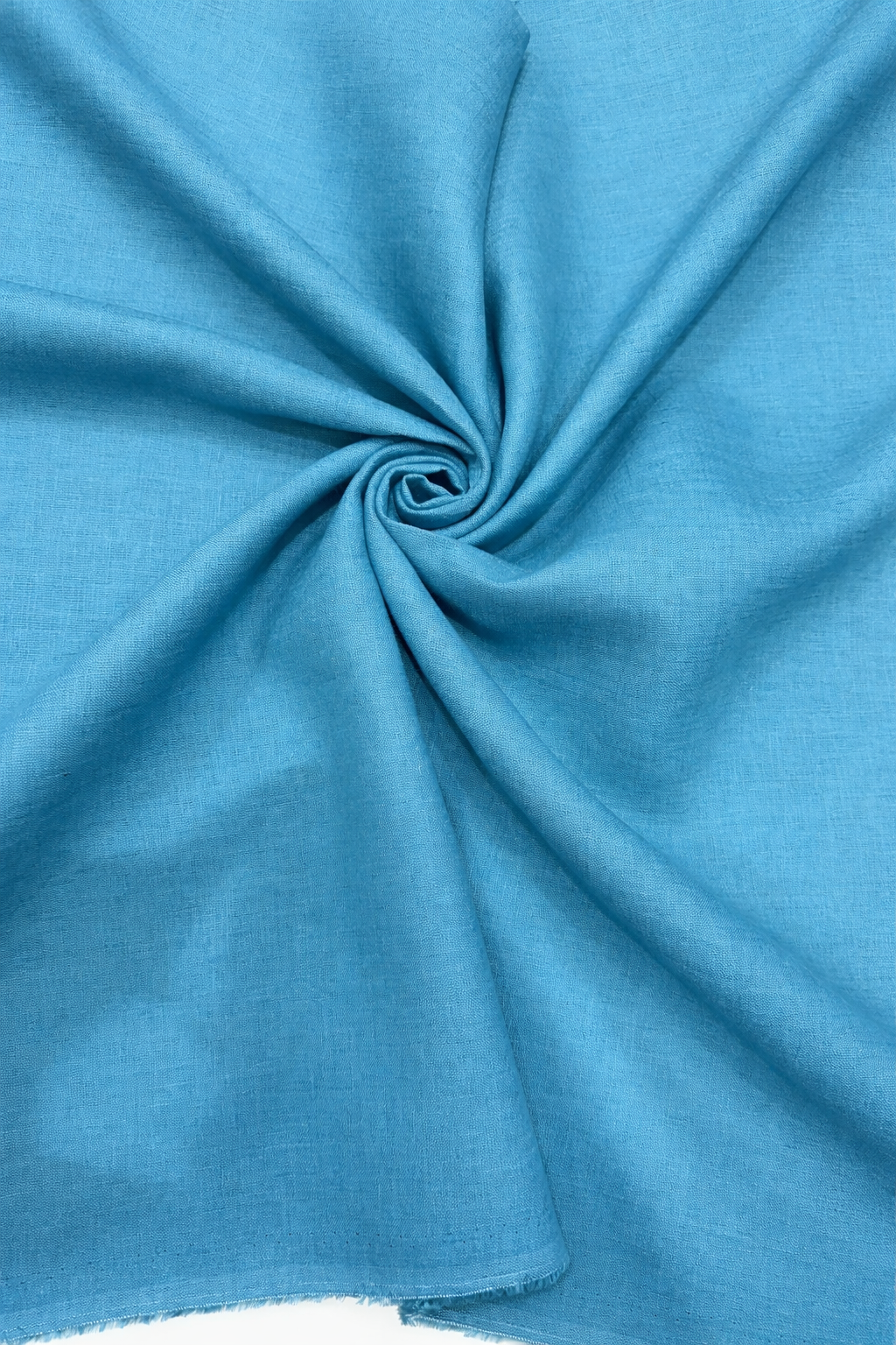 100% Pure Linen Plain Shirting Fabric – Solid Blue