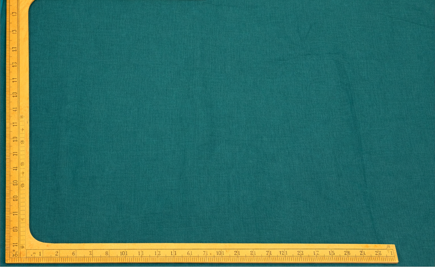 100% Pure Linen Plain Shirting Fabric – Deep Teal