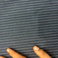 100% Linen Check/Striped Fabric – Navy with Fine White Stripes