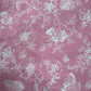 Linen 100% Printed Fabric – Pink Floral