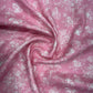 Linen 100% Printed Fabric – Pink Floral