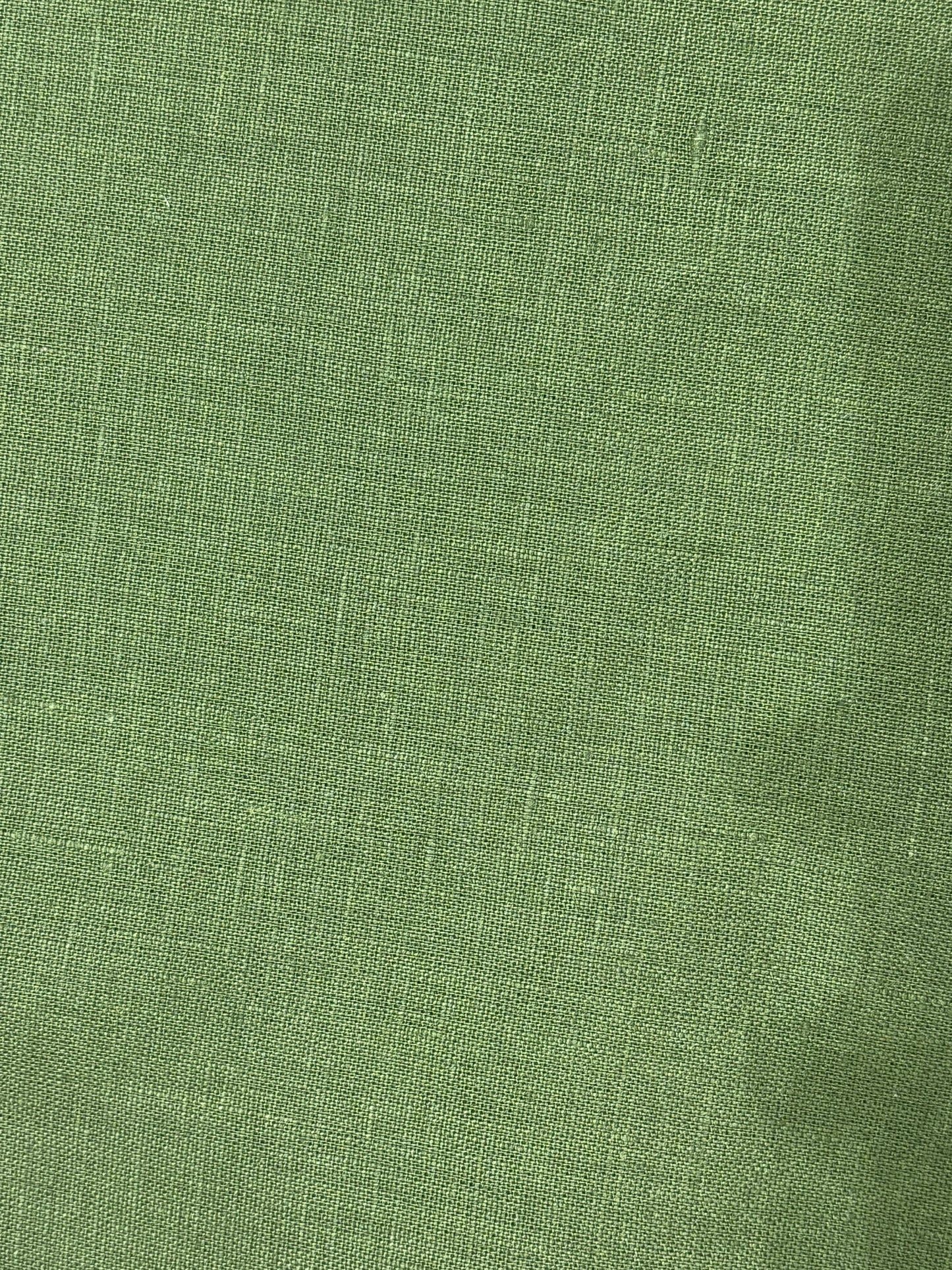 Linen 100% Plain Fabric – Leaf Green