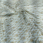 Ivory White Linen Embroidery Fabric with Champagne Gold Floral Vine Design | Premium Designer Dress Material