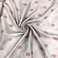 Dusty Blush Linen Fabric with Rose Pink Embroidered Buti | Premium Designer Embroidered Dress Material