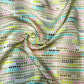 Ivory Multi-Color Arrow Trail Linen Print Fabric