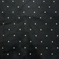 100% Linen Printed Fabric – Black with White Polka Dots