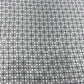 100% Linen Printed Fabric – Black Geometric Floral on White Base