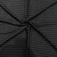 Italian Suiting Fabric – Black with Bold Pinstripes