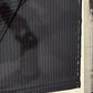 Italian Suiting Fabric – Black with Bold Pinstripes