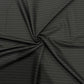 Italian Suiting Fabric – Black with Bold Pinstripes