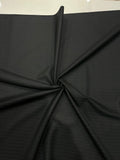 Italian Suiting Fabric – Charcoal Grey with Subtle Stripes