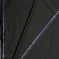 Italian Suiting Fabric – Charcoal Grey with Subtle Stripes