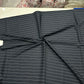 Italian Suiting Fabric – Grey with Bold White Pinstripes