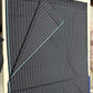Italian Suiting Fabric – Grey with Bold White Pinstripes