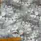 Digital Cotton Print Fabric – Grey Floral Elegance