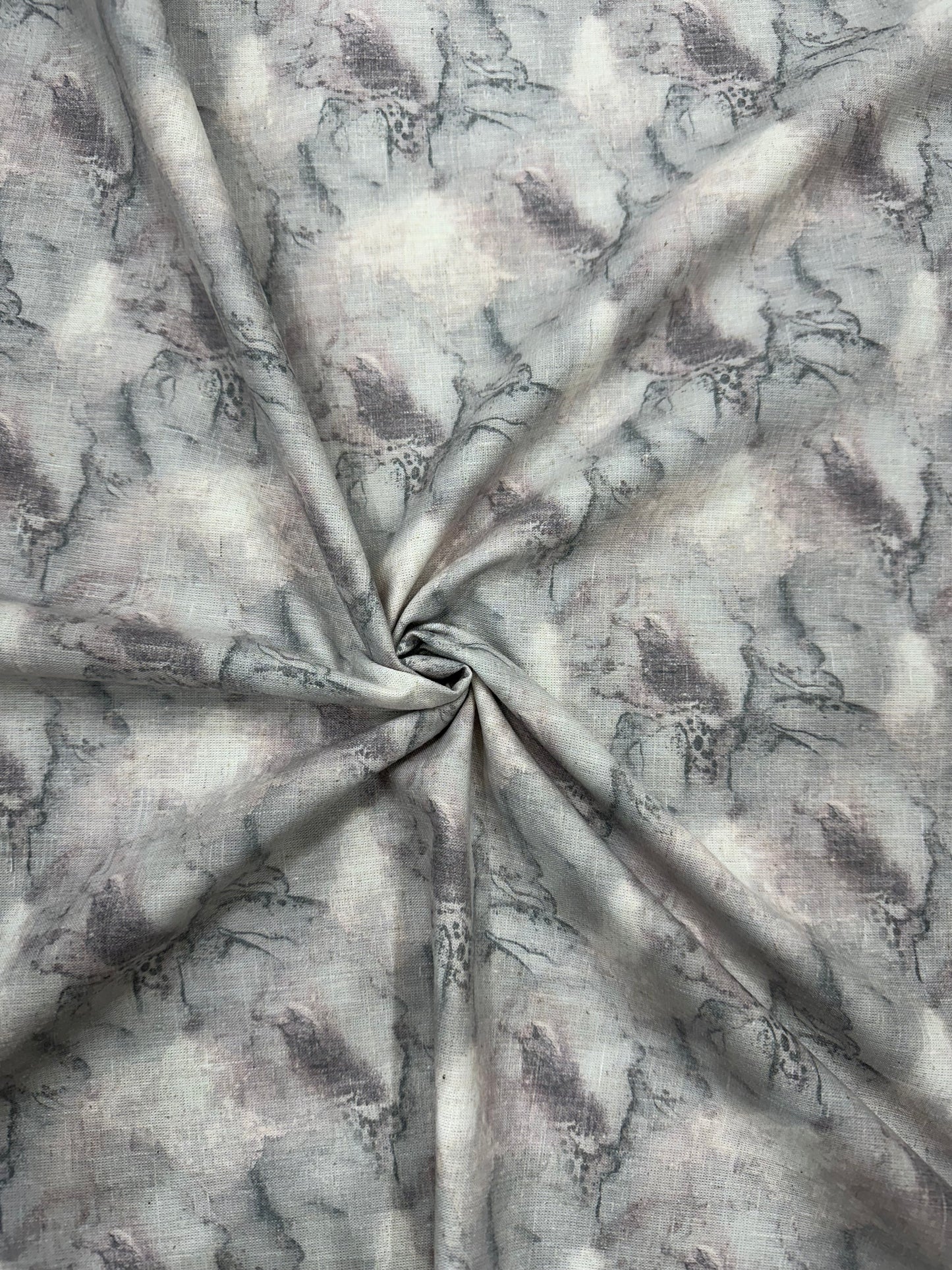 Linen Blend Digital Print Fabric