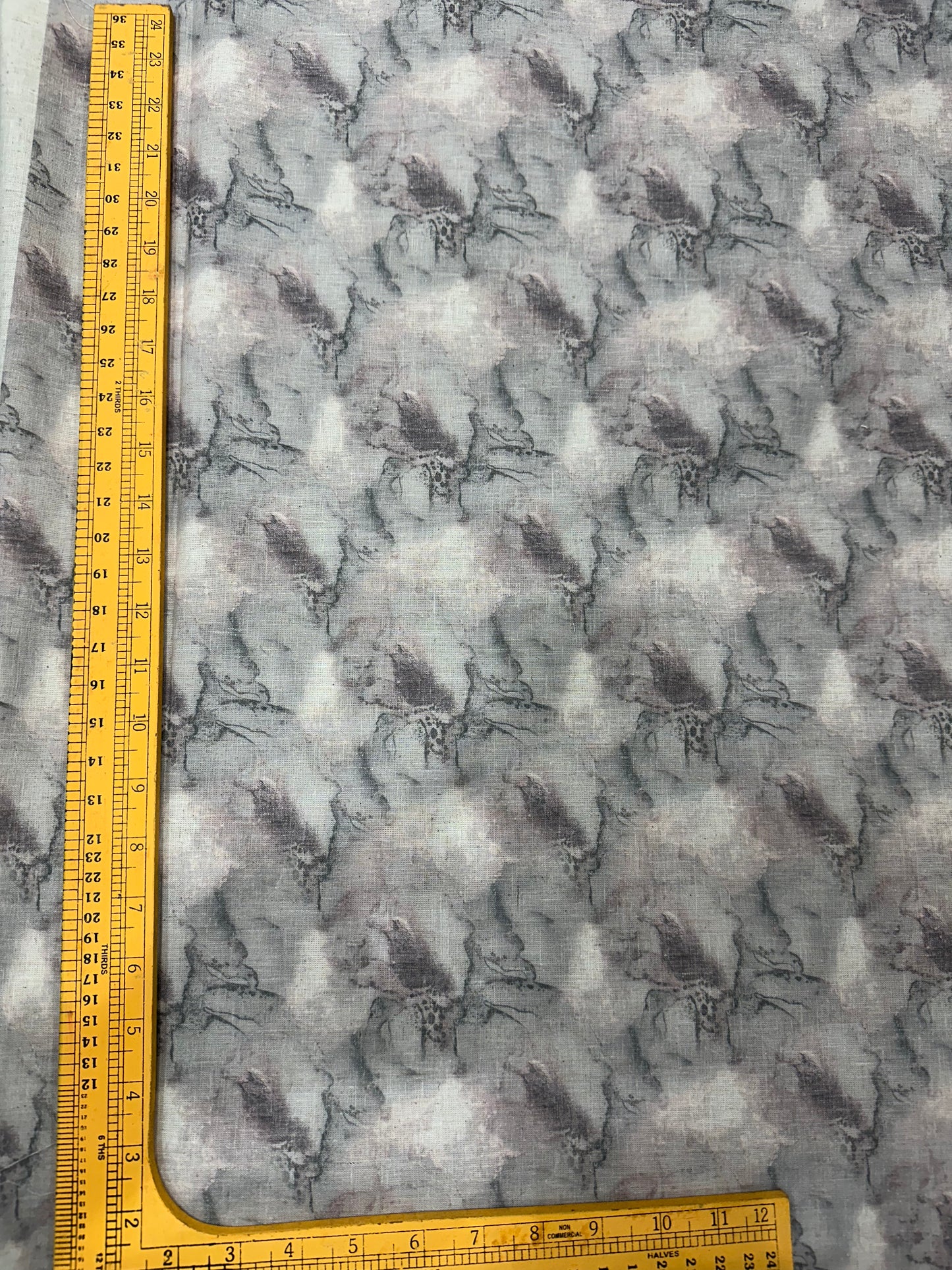 Linen Blend Digital Print Fabric