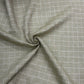 100% शुद्ध लिनन चेक फ़ैब्रिक - सुरुचिपूर्ण सेज ग्रीन और सफ़ेद चेक