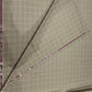 Italian Wool Suiting Fabric – Beige with Windowpane Check
