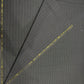 Italian Wool Suiting Fabric – Charcoal Grey with Fine Red Pinstripes