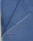 Italian Wool Suiting Fabric – Royal Blue Fine Texture