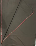 Italian Wool Suiting Fabric – Dark Brown Pinstripe