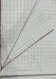 Italian Wool Suiting Fabric – Beige Windowpane Check