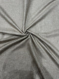 100% Linen Suiting Fabric – Grey Pinstripe