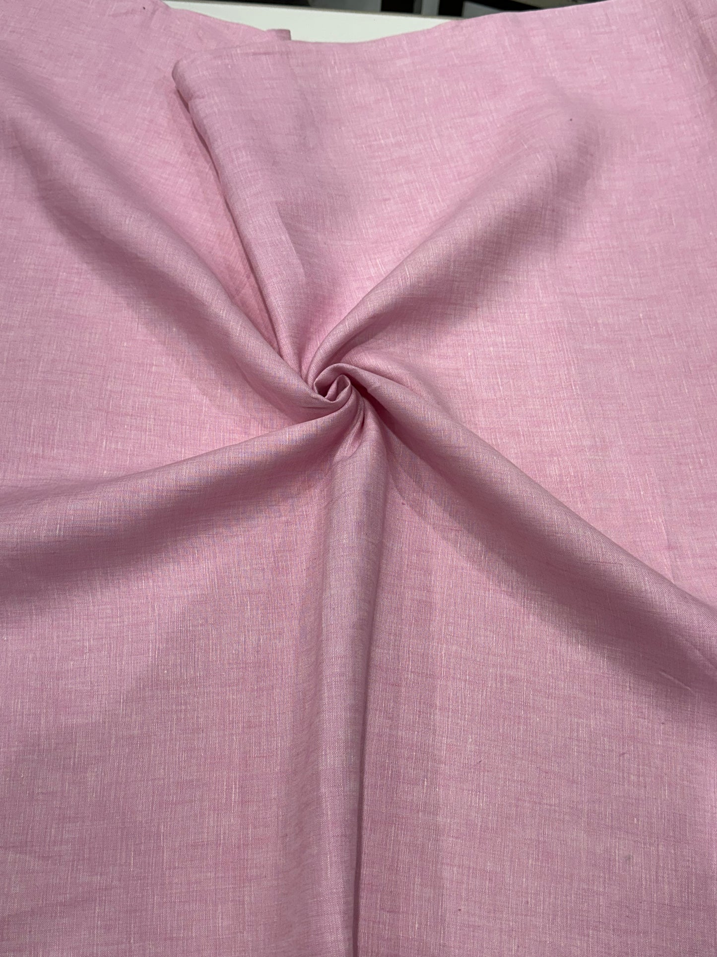 100% Linen Suiting Fabric – Soft Pastel Pink
