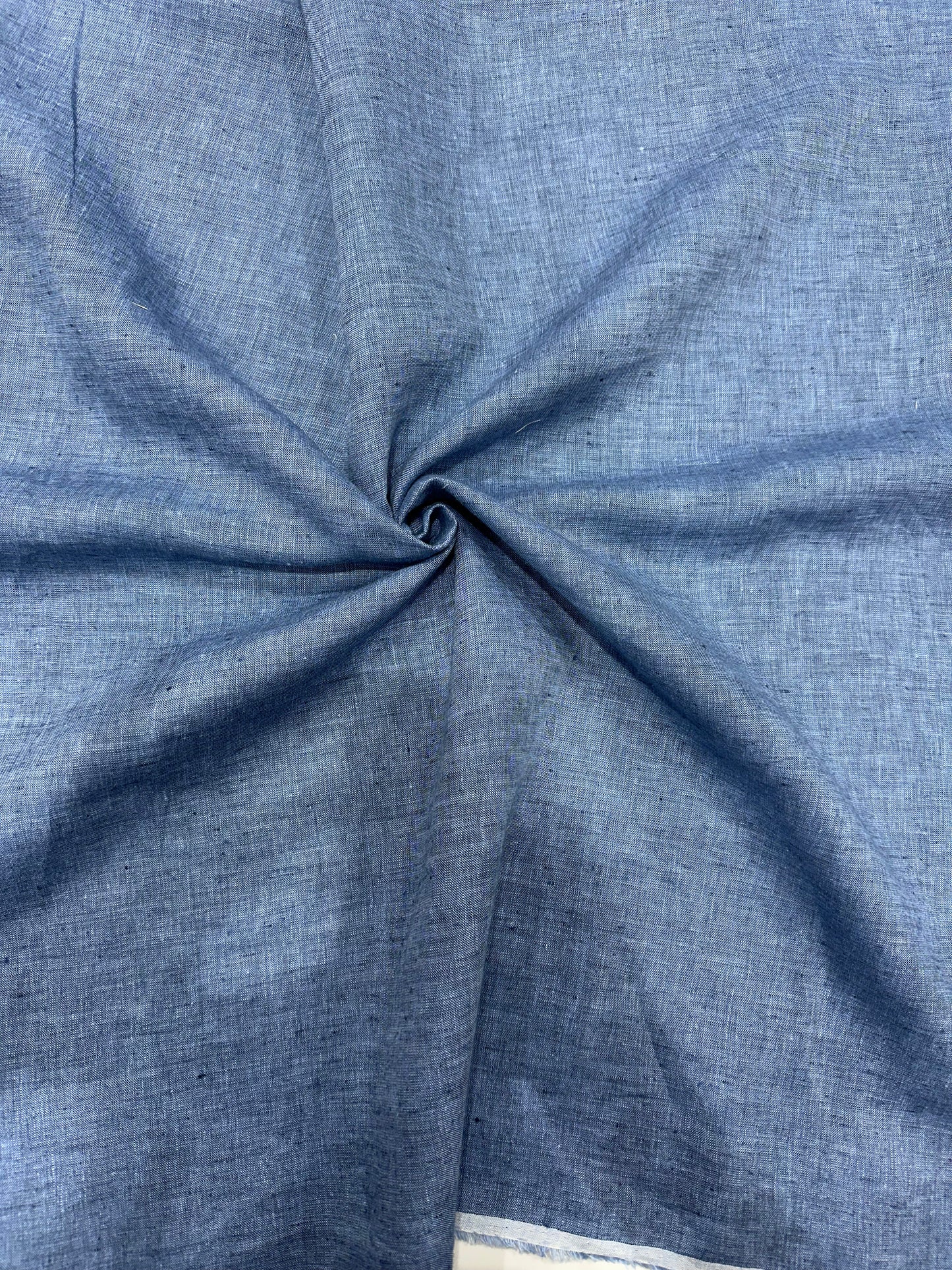 100% Linen Suiting Fabric – Classic Blue