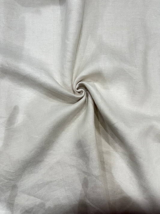 100% Linen Suiting Fabric – Classic White