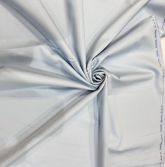 Cotton Satin Superfine Fabric – Light Grey