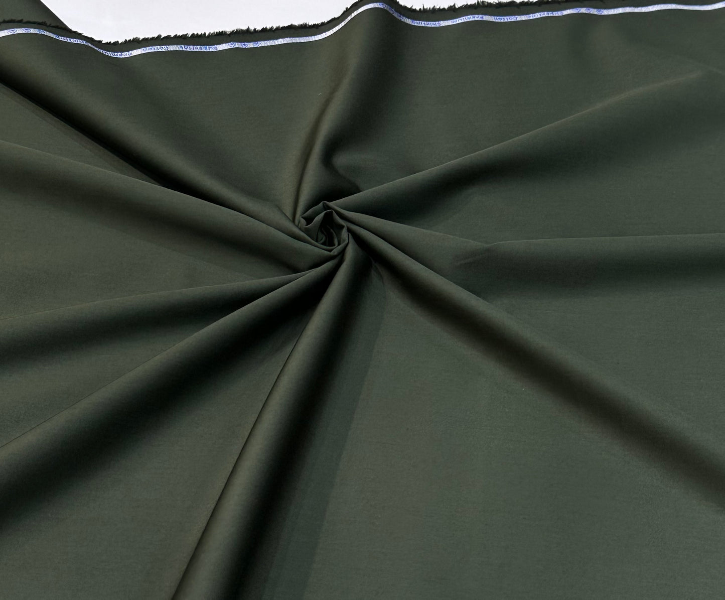 Cotton Satin Fabric – Dark Olive Green (Superfine)