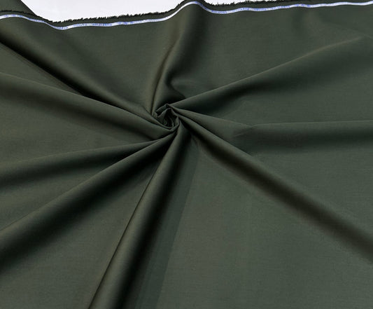 Cotton Satin Fabric – Dark Olive Green (Superfine)