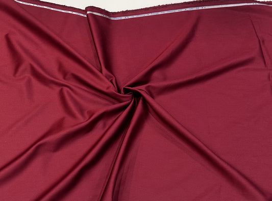 Cotton Satin Superfine Fabric – Maroon