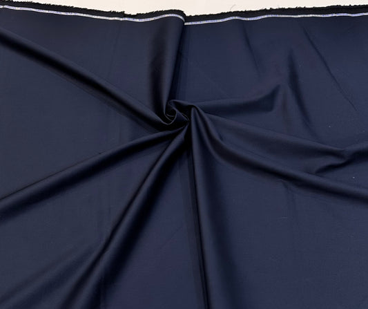 Cotton Satin Superfine Fabric – Navy Blue