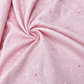 Baby Pink Chikankari Embroidered Linen Fabric | Floral Grid Embroidery Dress Material