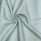 Ice Blue Sequin Embroidered Linen Fabric | Diamond Lattice Designer Dress Material