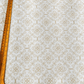 Ivory White Floral Embroidered Linen Fabric | Premium Designer Thread Work Dress Material