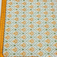 Powder Blue Linen Embroidery Fabric with Floral Buta & Sage Green Trellis Design | Designer Dress Material